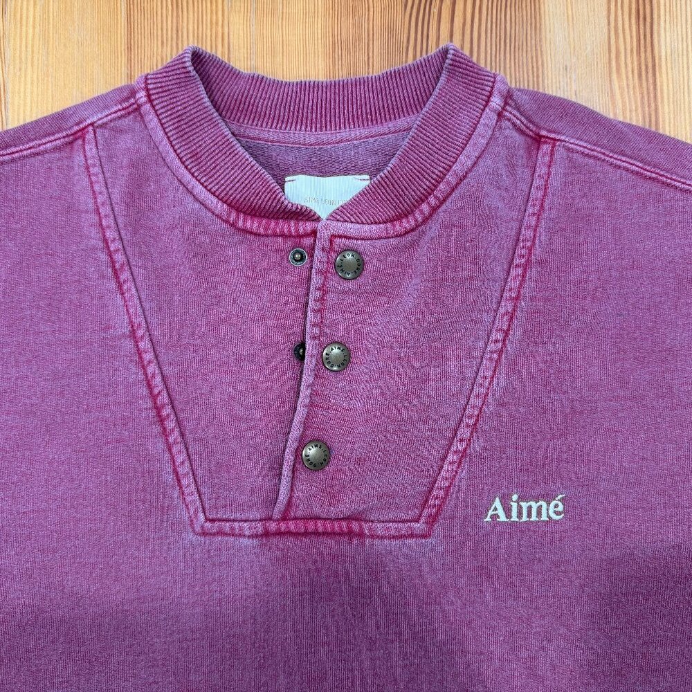 Aime Leon Dore - Pop Over Embroidered Snap Sweatshirt